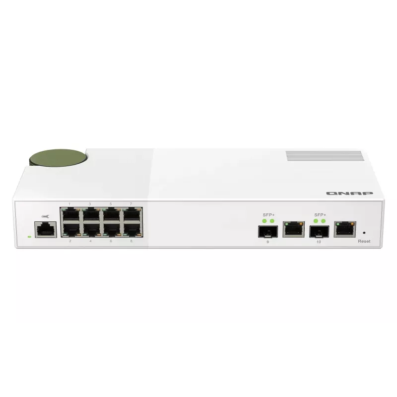 Switch de rede QNAP QSW-M2108-2C Gerido L2 2.5G Ethernet (100/1000/2500) Cinzento, Branco