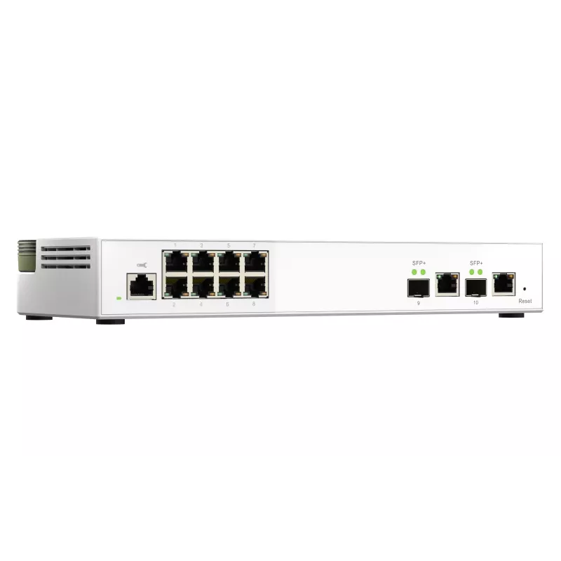 Switch de rede QNAP QSW-M2108-2C Gerido L2 2.5G Ethernet (100/1000/2500) Cinzento, Branco