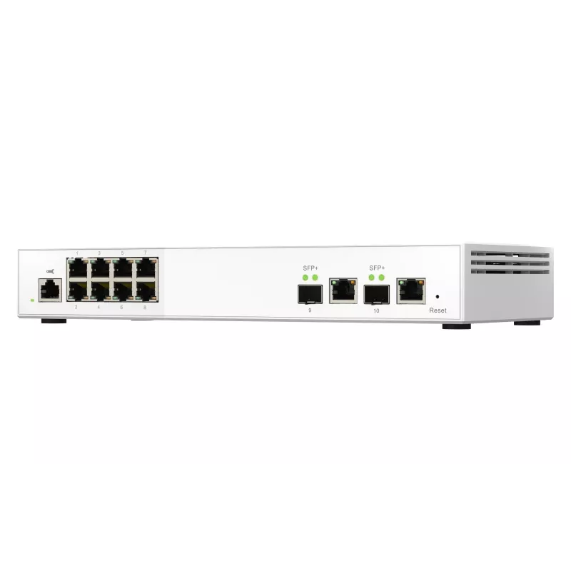 Switch de rede QNAP QSW-M2108-2C Gerido L2 2.5G Ethernet (100/1000/2500) Cinzento, Branco
