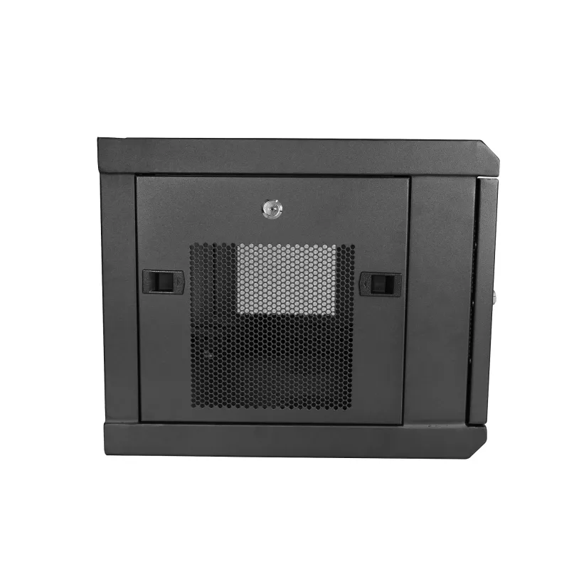 StarTech.com Armário de rede de montagem na parede de 2 postes 6HE com prateleira 1HE, rack de servidor de montagem na parede de 19 polegadas para equipamento de dados/rede/AV/eletrónica/informática, armário pequeno ventilado