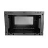 StarTech.com Armário de rede de montagem na parede de 2 postes 6HE com prateleira 1HE, rack de servidor de montagem na parede de 19 polegadas para equipamento de dados/rede/AV/eletrónica/informática, armário pequeno ventilado