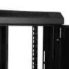 StarTech.com Armário de rede de montagem na parede de 2 postes 6HE com prateleira 1HE, rack de servidor de montagem na parede de 19 polegadas para equipamento de dados/rede/AV/eletrónica/informática, armário pequeno ventilado