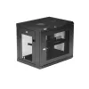 Armário de rede StarTech.com de 2 postes 9U para montagem na parede com prateleira de 1U, rack de servidor de 19 polegadas para montagem na parede para equipamento de dados/rede/AV/eletrónica/informática, armário de rack pequeno ventilado
