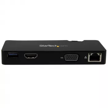 Estação de acoplamento de viagem StarTech.com para portáteis – HDMI ou VGA – USB 3.0