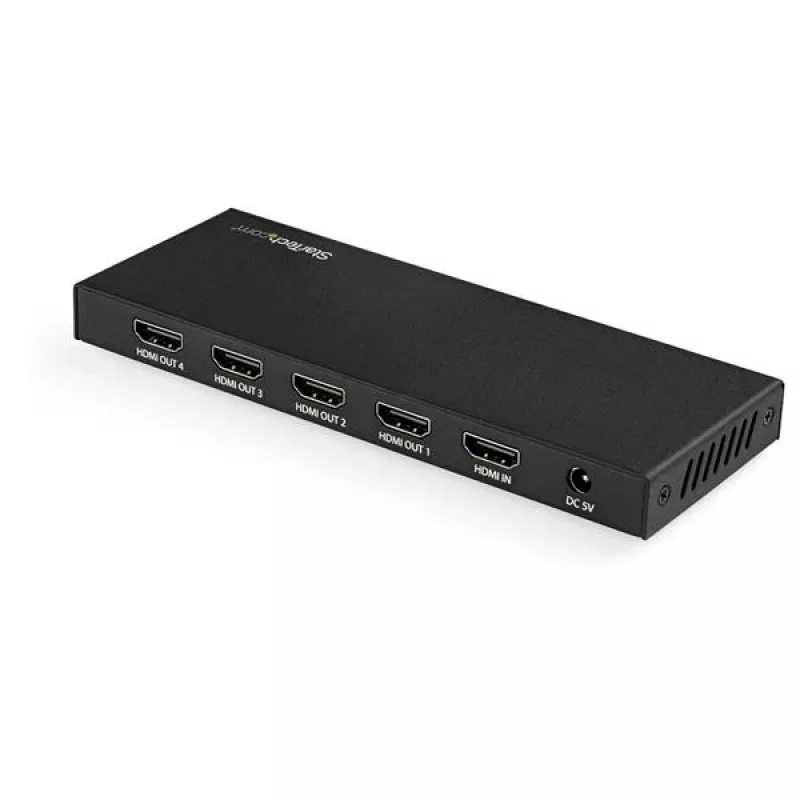 Splitter HDMI StarTech.com de 4 portas – 4K 60 Hz, HDMI, 4x HDMI, 3840 x 2160 píxeis, Preto, 4K Ultra HD, 60 Hz