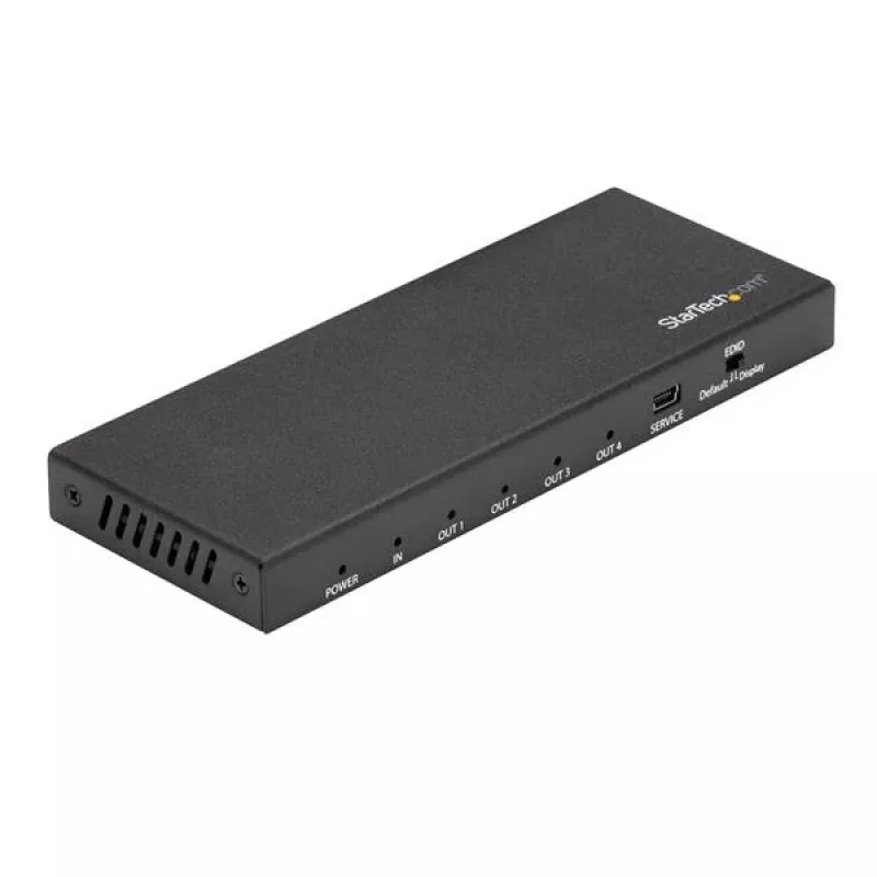 Splitter HDMI StarTech.com de 4 portas – 4K 60 Hz, HDMI, 4x HDMI, 3840 x 2160 píxeis, Preto, 4K Ultra HD, 60 Hz