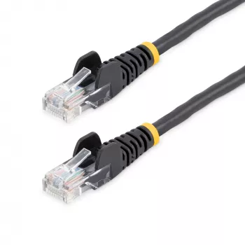Cabo de patch Cat5e StarTech.com com fichas RJ45 sem patilhas – 5 m, Preto