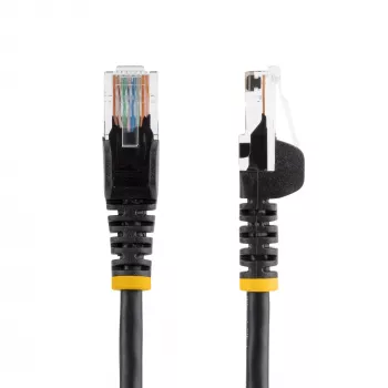 Cabo de patch Cat5e StarTech.com com fichas RJ45 sem patilhas – 5 m, Preto