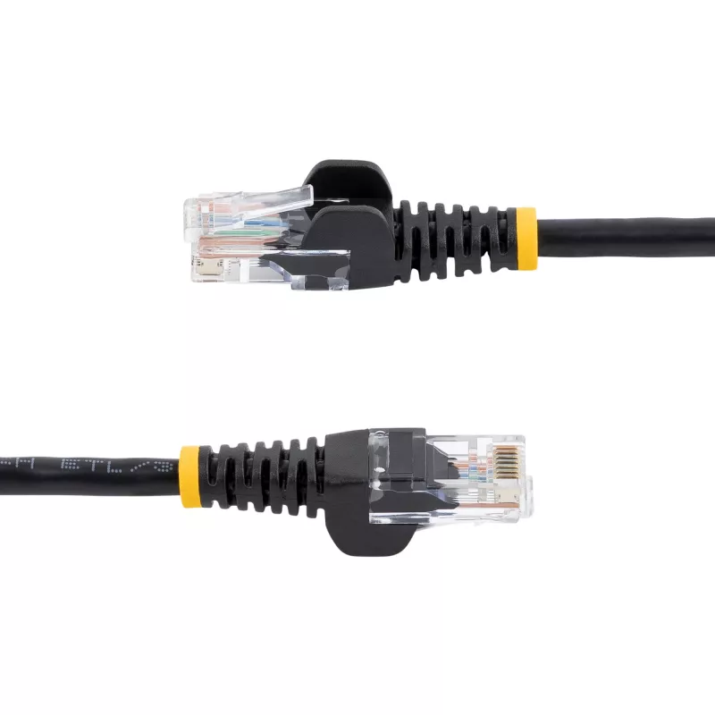 Cabo de patch Cat5e StarTech.com com fichas RJ45 sem patilhas – 5 m, Preto