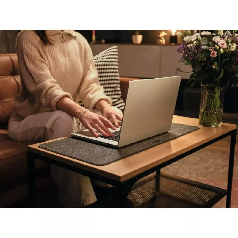 Almofada de secretária Durable 708158 feltro de PET Antracite 700x330x4 mm