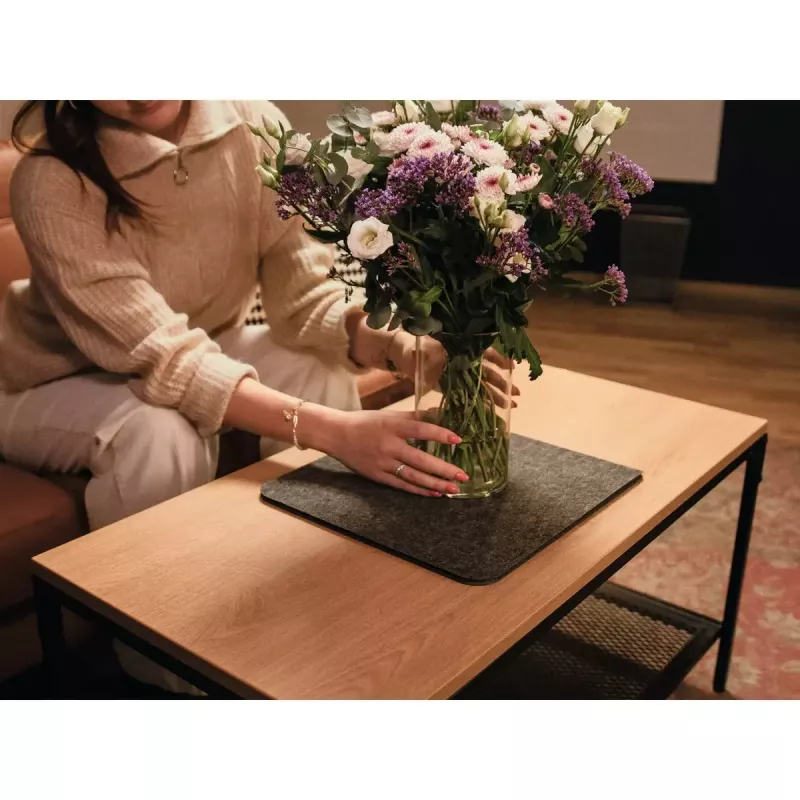 Almofada de secretária Durable 708158 feltro de PET Antracite 700x330x4 mm