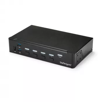Switch KVM HDMI StarTech.com de 4 portas - USB 3.0 - 1080p, 1920 x 1080 píxeis, montagem em rack, Preto