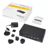 Switch KVM HDMI StarTech.com de 4 portas - USB 3.0 - 1080p, 1920 x 1080 píxeis, montagem em rack, Preto