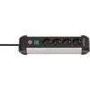 Extensão de energia Brennenstuhl 1391030400 1,8 m 4 tomadas AC interior preto prateado
