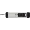 Extensão de energia Brennenstuhl 1391030400 1,8 m 4 tomadas AC interior preto prateado