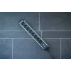Extensão de energia Brennenstuhl 1391030800 3 m 8 tomadas AC interior preto prateado