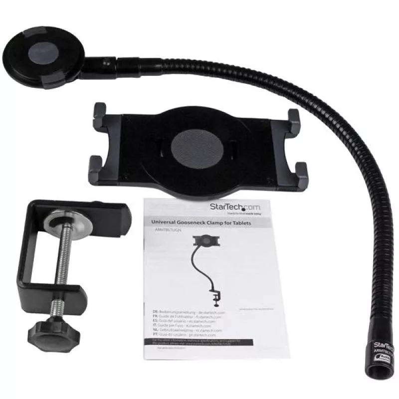 Suporte de tablet com braço flexível StarTech.com – braço flexível para tablet, tablet/UMPC, suporte ativo, interior, Preto
