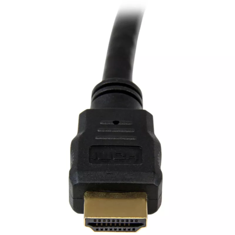 StarTech.com HDMM50CM cabo HDMI de alta velocidade, 0,5 m, Ultra HD 4K x 2K, HDMI 1.4b, M/M, banhado a ouro, preto