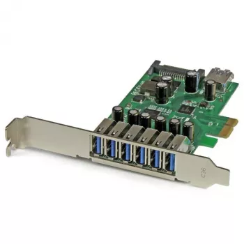Placa PCI Express USB 3.0 StarTech.com de 7 portas – design standard e low-profile