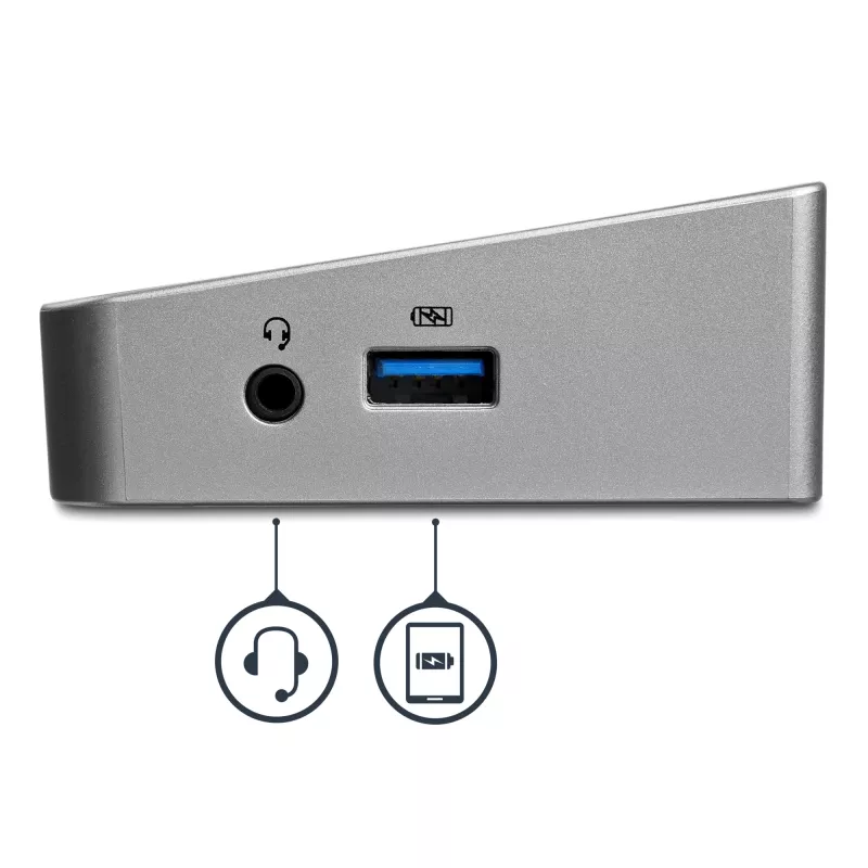Estação de acoplamento USB 3.0 StarTech.com para três monitores - 1x HDMI - 2x DisplayPort