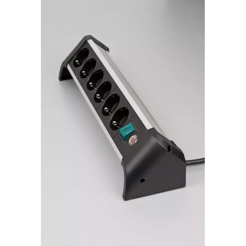 Extensão de energia Brennenstuhl 1391040600 3 m 6 tomadas AC interior preto prateado