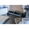 Extensão de energia Brennenstuhl 1391040600 3 m 6 tomadas AC interior preto prateado