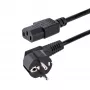 Cabo de alimentação para computador StarTech.com 3m (10ft), 18AWG, cabo de alimentação EU Schuko para C13, 250V 10A, cabo AC de substituição preto, cabo de alimentação para TV/monitor, cabo de alimentação Schuko CEE 7/7 para IEC 60320 C13 - cabo de alimentação para fonte de alimentação de PC