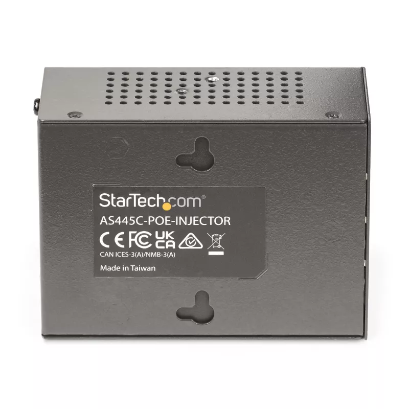 Injetor PoE++ Multi-Gigabit de 4 portas StarTech.com, Ethernet 5/2.5/1G (NBASE-T), PoE/PoE+/PoE++ (802.3af/802.3at/802.3bt), orçamento de potência de 160 Watt, montagem na parede/calha DIN, não gerido