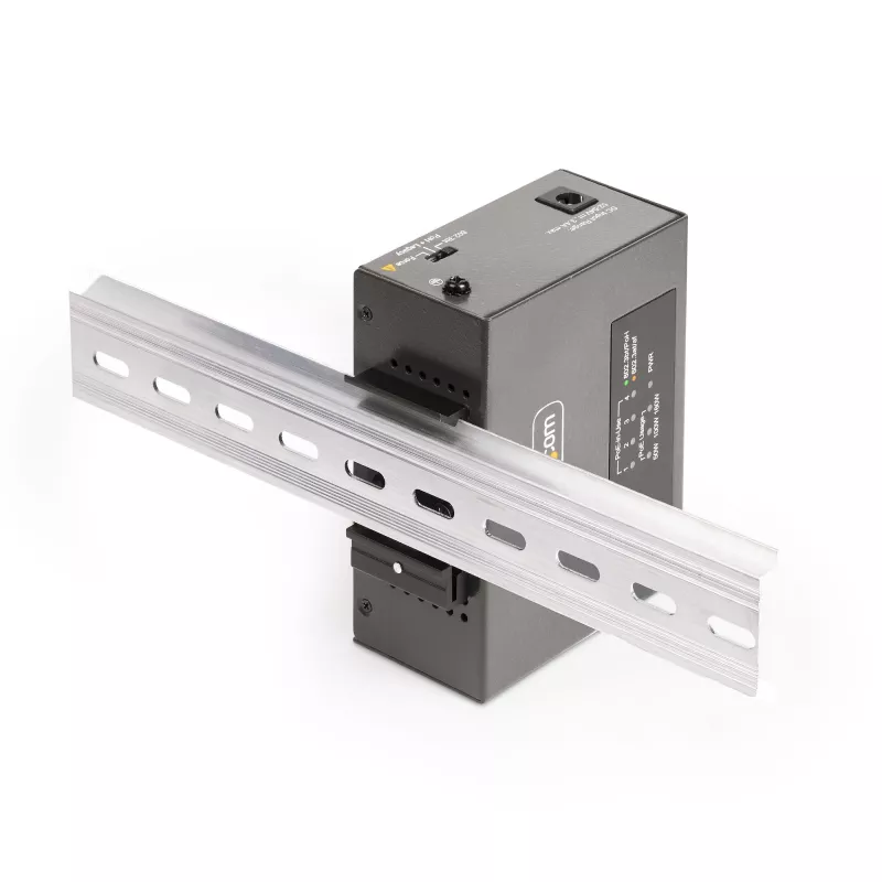Injetor PoE++ Multi-Gigabit de 4 portas StarTech.com, Ethernet 5/2.5/1G (NBASE-T), PoE/PoE+/PoE++ (802.3af/802.3at/802.3bt), orçamento de potência de 160 Watt, montagem na parede/calha DIN, não gerido