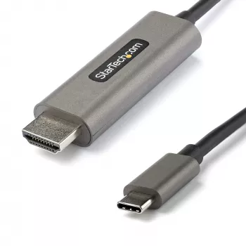 Cabo USB-C para HDMI StarTech.com 4m 4K 60Hz com HDR10 – cabo adaptador de vídeo Ultra HD USB Type-C para 4K HDMI 2.0b – conversor USB-C para HDMI HDR para monitor/ecrã – DP 1.4 Alt Mode HBR3