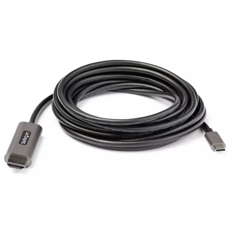Cabo USB-C para HDMI StarTech.com 4m 4K 60Hz com HDR10 – cabo adaptador de vídeo Ultra HD USB Type-C para 4K HDMI 2.0b – conversor USB-C para HDMI HDR para monitor/ecrã – DP 1.4 Alt Mode HBR3