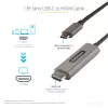 Cabo USB-C para HDMI StarTech.com 4m 4K 60Hz com HDR10 – cabo adaptador de vídeo Ultra HD USB Type-C para 4K HDMI 2.0b – conversor USB-C para HDMI HDR para monitor/ecrã – DP 1.4 Alt Mode HBR3