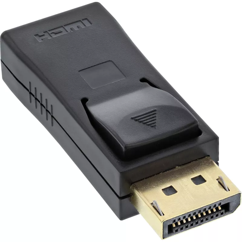 Adaptador DisplayPort InLine DisplayPort macho / HDMI fêmea preto