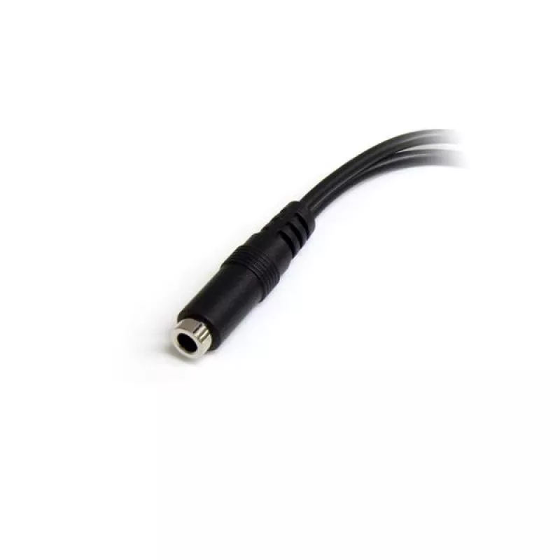 Adaptador divisor de headset StarTech.com 3,5 mm 4 posições para 2x 3 posições 3,5 mm – fêmea/macho
