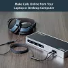 Adaptador divisor de headset StarTech.com 3,5 mm 4 posições para 2x 3 posições 3,5 mm – fêmea/macho