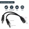 Adaptador divisor de headset StarTech.com 3,5 mm 4 posições para 2x 3 posições 3,5 mm – fêmea/macho