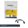 Adaptador divisor de headset StarTech.com 3,5 mm 4 posições para 2x 3 posições 3,5 mm – fêmea/macho