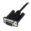 Cabo serial null modem DB9 RS232 StarTech.com 2m preto F/M, Preto, 2 m, DB-9, DB-9, macho, fêmea