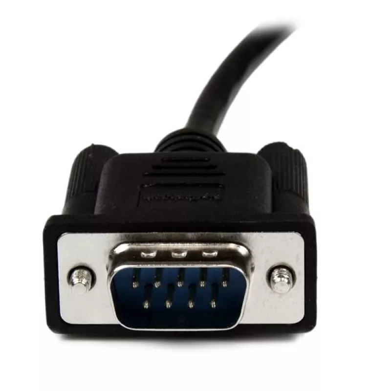 Cabo serial null modem DB9 RS232 StarTech.com 2m preto F/M, Preto, 2 m, DB-9, DB-9, macho, fêmea