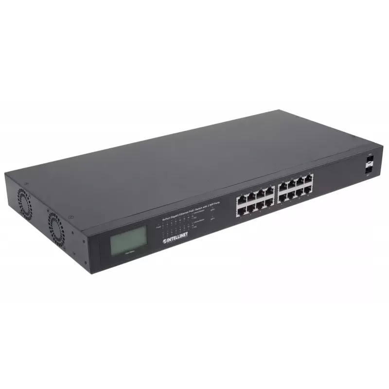 Switch não gerido Intellinet 16 Portas Gigabit Ethernet PoE+ 370W