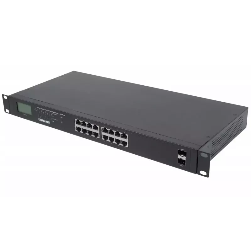 Switch não gerido Intellinet 16 Portas Gigabit Ethernet PoE+ 370W