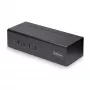 Switch KVM DisplayPort Dual-Monitor de 4 portas StarTech.com, 4K 60Hz, 2x portas hub USB 5Gbps, 2x portas USB 2.0 HID, comutação por hotkey e botão, compatível TAA – áudio 3,5 mm, HDCP