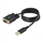 Cabo adaptador USB para serial StarTech.com 3ft (1m), retenção COM, parafusos/porcas substituíveis, USB-A para DB9 RS232, FTDI IC, proteção ESD, Windows/macOS/Linux