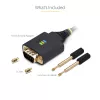 Cabo adaptador USB para serial StarTech.com 3ft (1m), retenção COM, parafusos/porcas substituíveis, USB-A para DB9 RS232, FTDI IC, proteção ESD, Windows/macOS/Linux