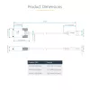 Cabo adaptador USB para serial StarTech.com 3ft (1m), retenção COM, parafusos/porcas substituíveis, USB-A para DB9 RS232, FTDI IC, proteção ESD, Windows/macOS/Linux