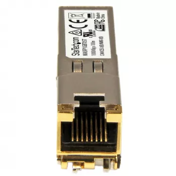 Módulo SFP StarTech.com compatível com Cisco Meraki MA-SFP-1GB-TX - 1000BASE-T - SFP para RJ45 Cat6/Cat5e - 10/100/1000 Mbit/s - RJ-45 100 m - Cisco Meraki MS225, MX400, MS250