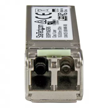 Módulo transceptor SFP+ StarTech.com compatível com Juniper EX-SFP-10GE-SR - 10GBASE-SR~Módulo SFP+ compatível com Juniper EX-SFP-10GE-SR - 10GBASE-SR - Transceptor ótico 10GbE fibra multimodo MMF - 10GE Gigabit Ethernet SFP+ - LC 300m - 850nm - DDM