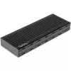 StarTech.com M2E1BMU31C caixa externa USB-C 10 Gbps para SSD M.2 NVMe, PCIe, USB 3.1 Gen 2, 1 GB/s, compatível com Thunderbolt 3, alumínio, preto