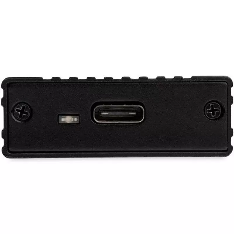 StarTech.com M2E1BMU31C caixa externa USB-C 10 Gbps para SSD M.2 NVMe, PCIe, USB 3.1 Gen 2, 1 GB/s, compatível com Thunderbolt 3, alumínio, preto