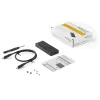 StarTech.com M2E1BMU31C caixa externa USB-C 10 Gbps para SSD M.2 NVMe, PCIe, USB 3.1 Gen 2, 1 GB/s, compatível com Thunderbolt 3, alumínio, preto